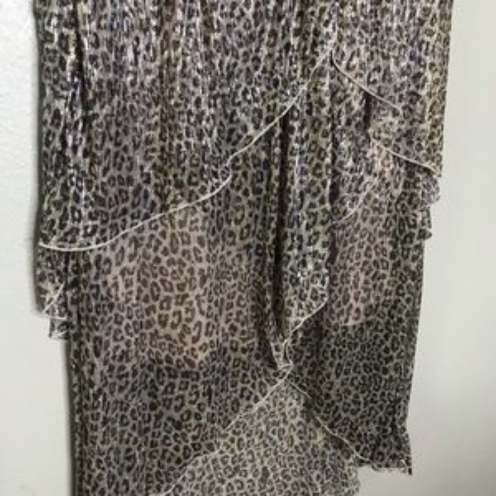 Reba Holiday Gala Animal Print Skirt - Picture 3 of 5